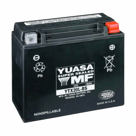 YUASA Batteries, 18 amps, Wet (YTX20L)